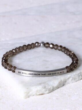 The Inspiration Co Bracelet "BE STILL AND KNOW THAT I AM GOD" (Small) / NEW